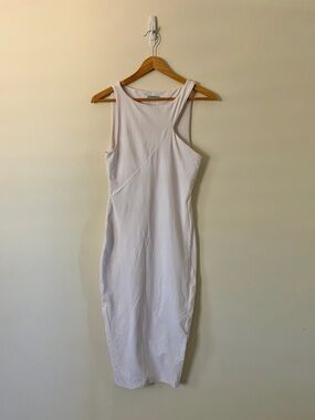 Kookai White Sleeveless Midi Tank Dress